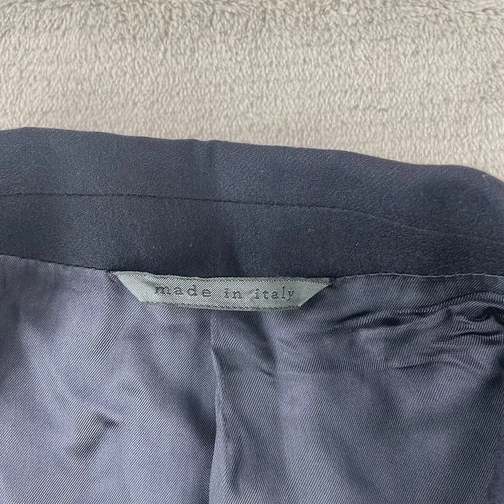 John‎ Varvatos Blazer Men 46R Blue Wool Two-Button Front Lined Sport Coat Jacket